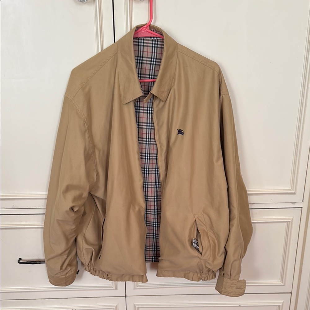 Burberry Tan Men's Jacket, classic size XL reversible